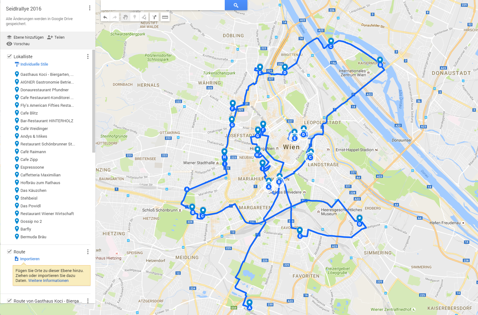 Das ist die geplante Route 2016